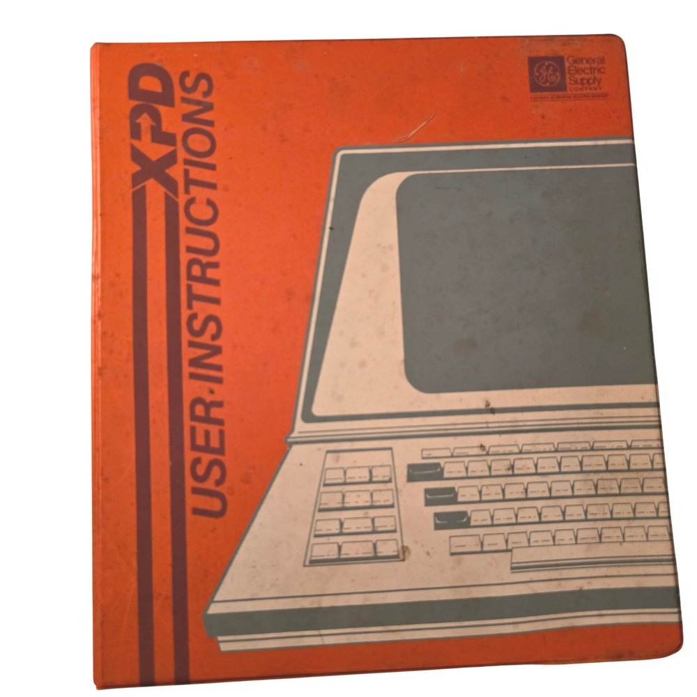 Vintage 1978 General Electric GE XPD User Instructions Manual Binder‎ TRW Inc